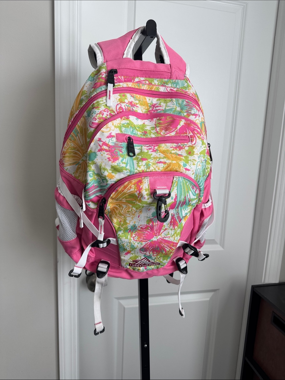 High Sierra Pink Multicolor Floral Backpack
